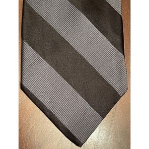 Fumagalli’s Black Gray 100% Silk Men’s Neck Tie Made In Usa
